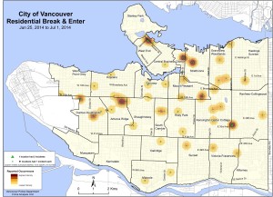 Vancouver Crime Map - Mr Locksmith Vancouver