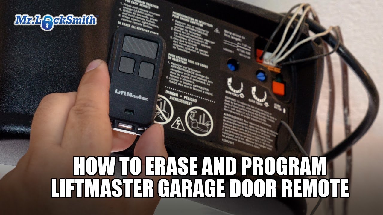 How to Erase and Program Liftmaster Garage Door Remote 001 - How To Erase AnD Program Liftmaster Garage Door Remote 001