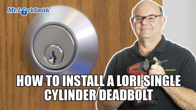 US Lock Lori Doble Cilindro Pestillo Tubular Bronce - Seguridad Robusta Para Puertas Residenciales