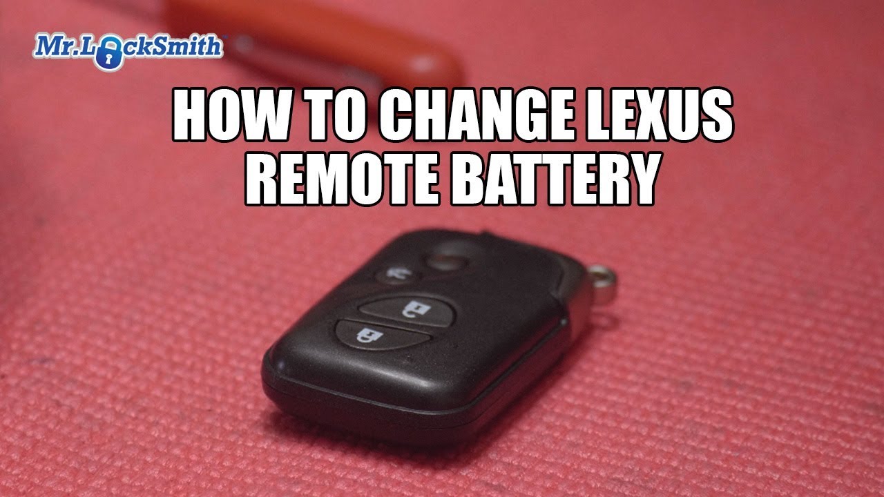 How to Replace Lexus Remote Battery Vancouver